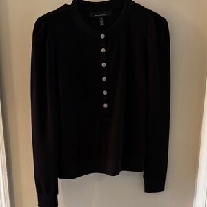 White House Black Market Black Crew Neck Sweater